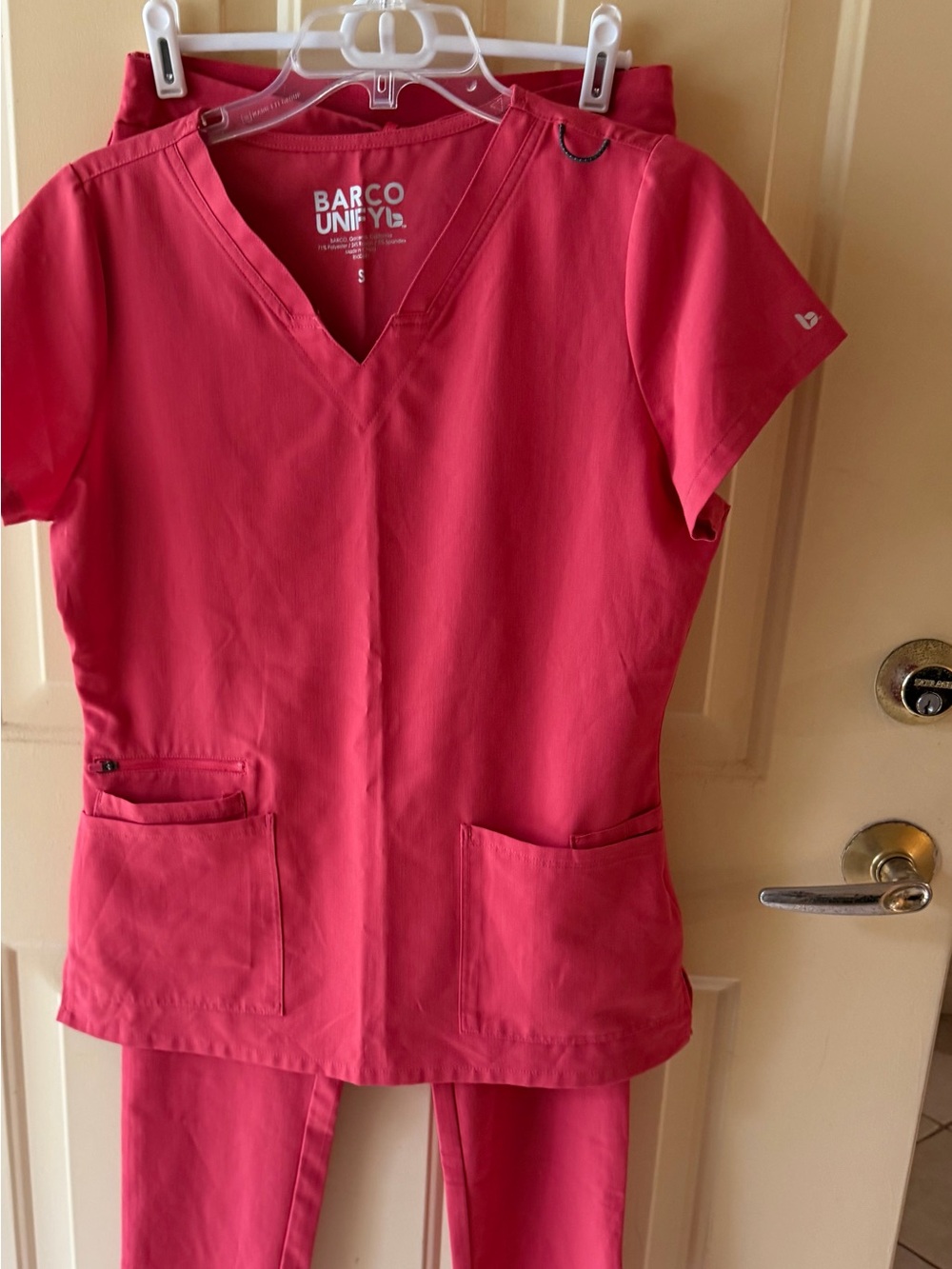 Barco Uniforms Women's Scrub Set in salmon